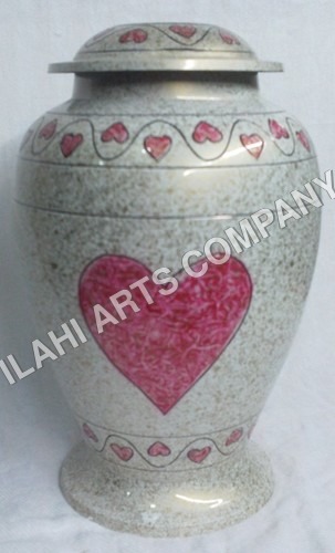 Silver Love Heart Urn