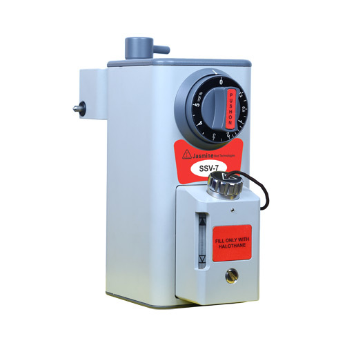 Halothane Vaporizer - 250ml Capacity, Flow Range 0.2-15 lpm, Output Accuracy +/-20% | Stable Output, Precise Control, Minimum Refills