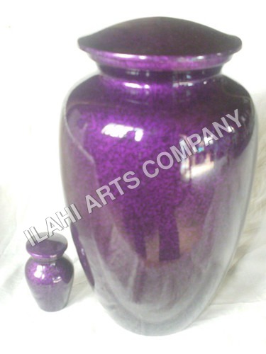 Silver Purple Urn