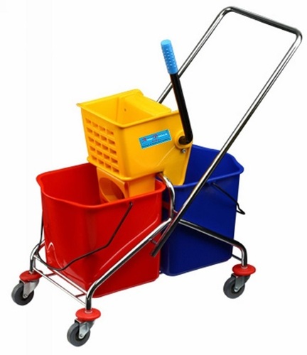 Double Bucket Mop Wringer SS Frame Double Bucket Mop Wringer SS Frame