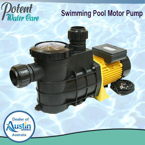 Black & Yellow Swimming Pool Motor Pump