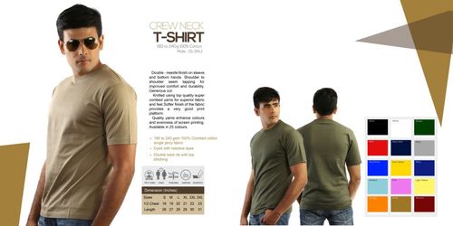 Pale Green Crew Neck T Shirts