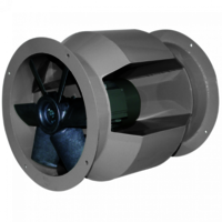 Gray Bifurcated Axial Fan