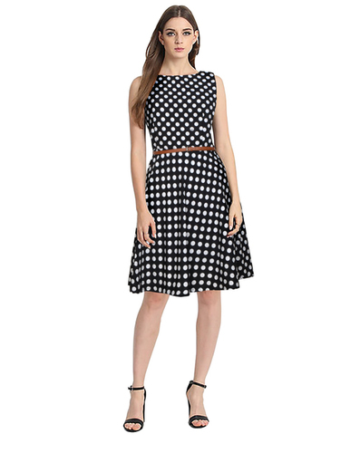 Adorabl Polka Dot Printed Party Dress
