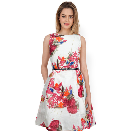 Sleeveless Printed One Piece Dress For Girl - Ethnic Region: Indian