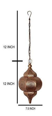 Golden Decorative Moroccan Lamp Hanging Pendant Light