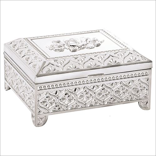 Rectangle Silver Jewellery Box