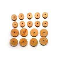 Single Hole Wooden Button