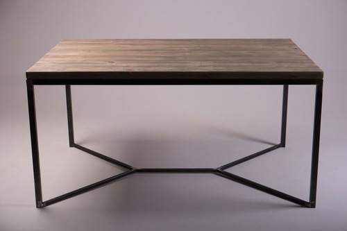 Iron Wood Restaurant Table No Assembly Required