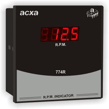 R.P.M. Indicator Model 774R Dimension(L*W*H): 72 X 72 X 45 Mm Millimeter (Mm)