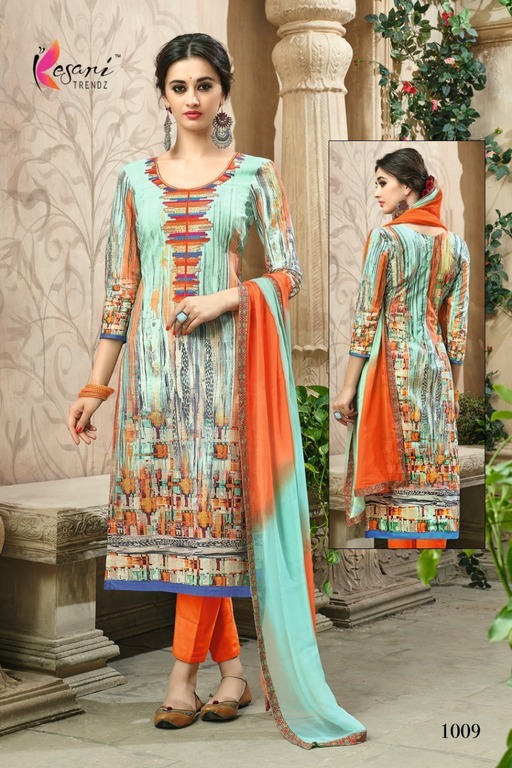 Hand Painted Cotton Salwar suits