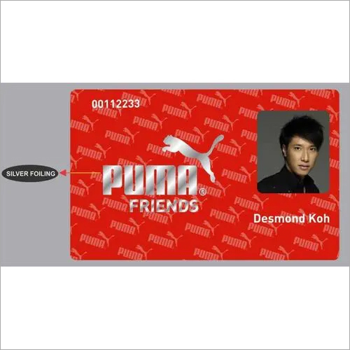 SILVER FOILING CARDS - PVC Material, 85x54 mm Size, Multi Color Finish | Double Sided, Water Resistant, Matt or Glossy Surface, 0.8 mm Thickness