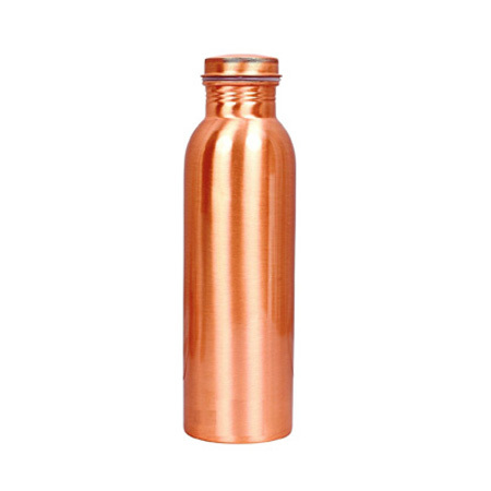 Copper Lacquer Bottle - Round Shape | Promotes Nutrient Absorption, Relieves Dysentery, Supports Health Benefits