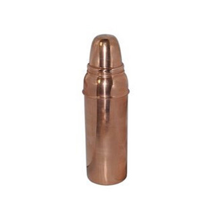 Round Copper Water Thermos Bottle