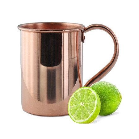 Round Plain 16Oz Copper Straight Mug