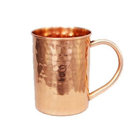 Copper Straight Hammered Mug