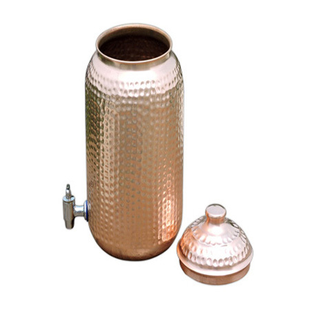 Copper Water Tank - Round Design | Durable Impurity-Free Copper Infused Water Storage Solution
