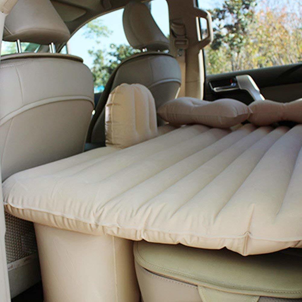 Car Air Bed Travel Inflatable Mattress back Seat Cushion Camping BK Outdoor Sofa