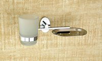 Brass Soap Dish with Tumbler Holder