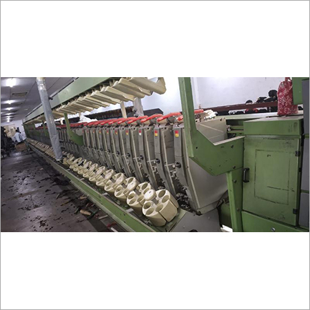 Green & Silver Yarn Manufacturing Machine