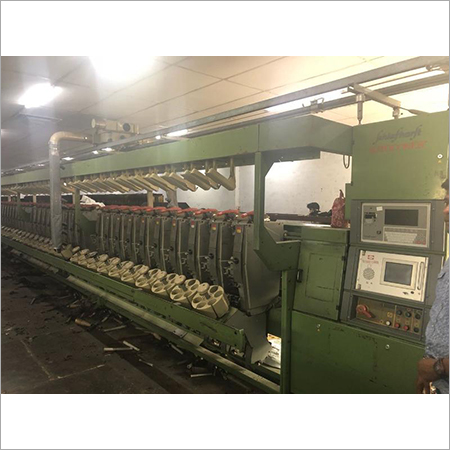 Silver & Green Cotton Yarn Machine