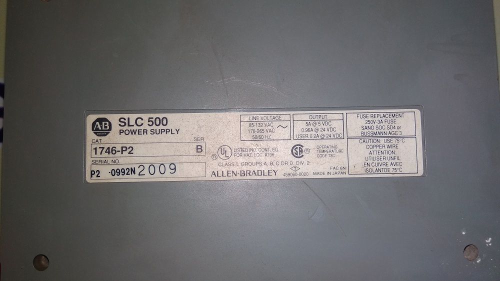 ALLEN BRADLEY POWER SUPPLY