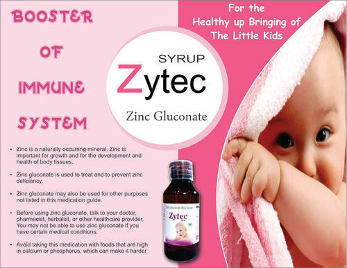 paedriatic range, zinc gluconate, prevent zinc deficiency, boosts immune system