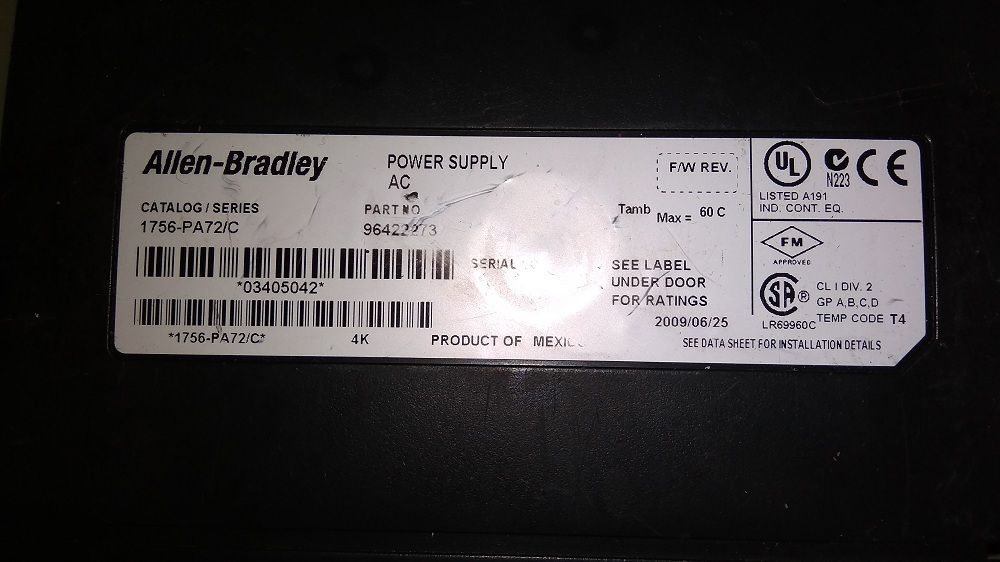 ALLEN BRADLEY  POWER SUPPLY