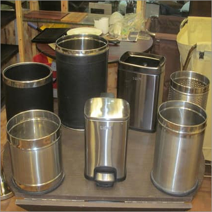 Silver Dust Bin