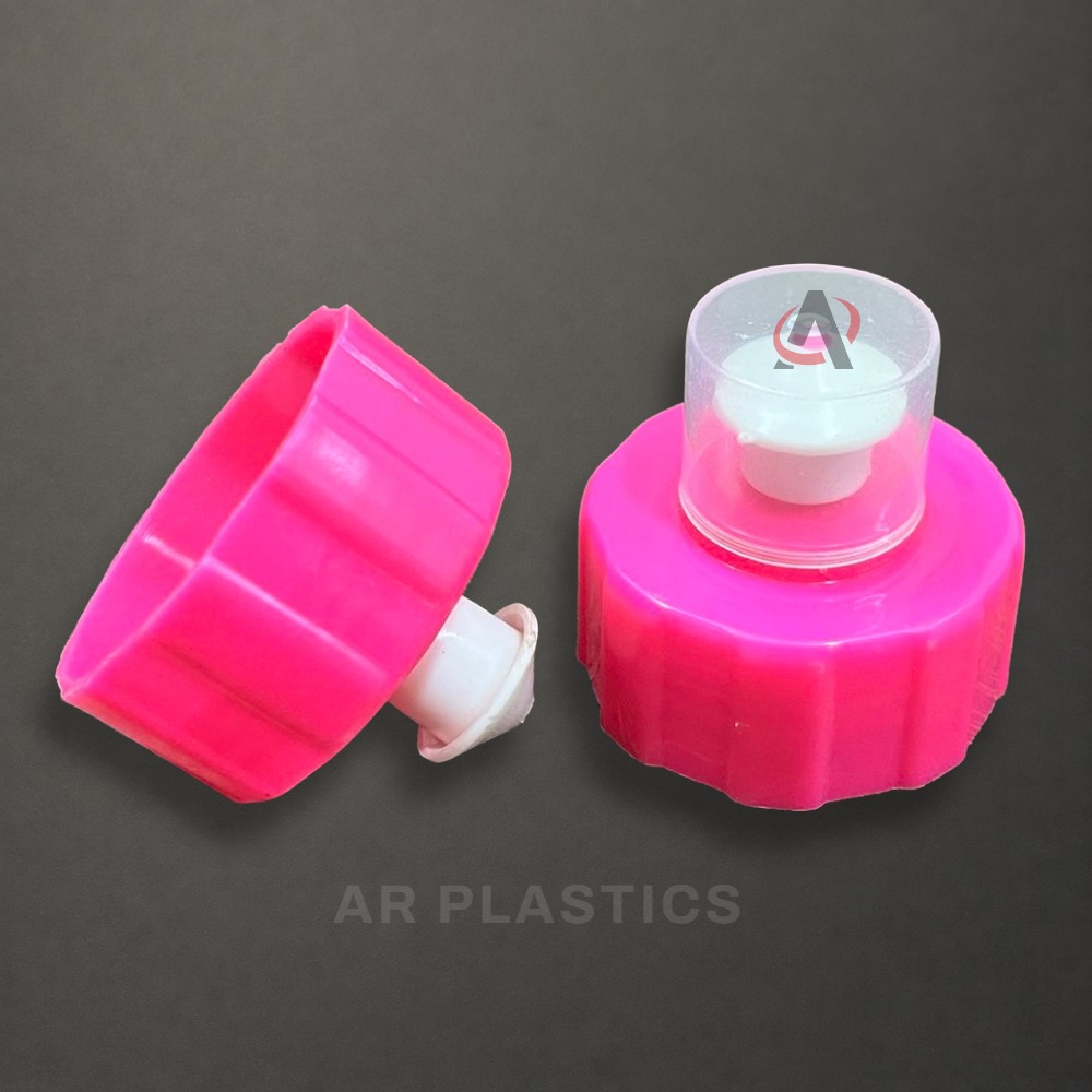 46 Mm Push Pull Cap - Plastic Material, 46 Mm Diameter, Available In Pink, Blue, Green And More Colors | Customizable, User-friendly, Lightweight Design