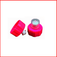 46 Mm Push Pull Cap - Plastic Material, 46 Mm Diameter, Available In Pink, Blue, Green And More Colors | Customizable, User-friendly, Lightweight Design