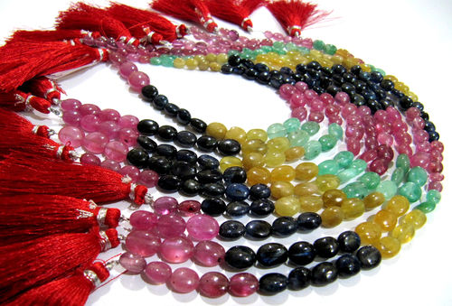 AAA Quality Genuine Ruby Emerald Sapphire Beads