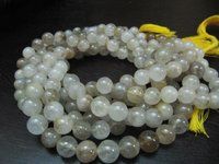 Natural Golden Rutilated Round Plain Smooth Quartz Beads