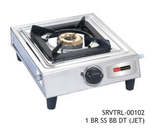Vintage LPG Stove - Stainless Steel, 1 Burner, Manual Ignition, No Automatic Features