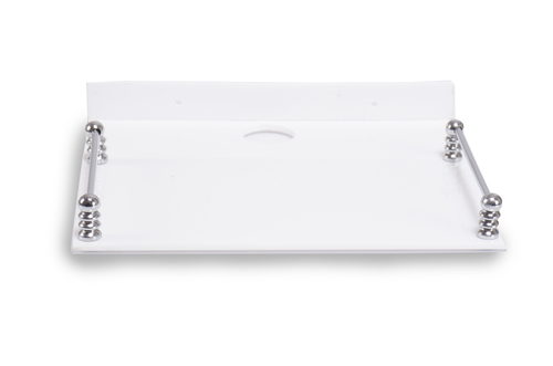 Set Top Box Stand Milky White