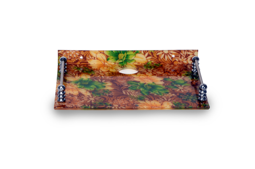 Set Top Box Stand Fibre Floral