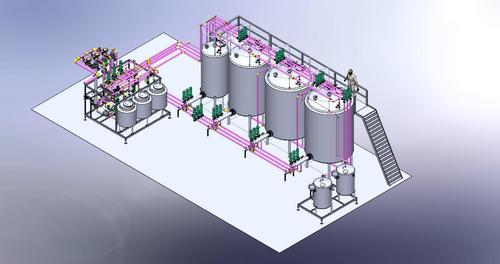 Cip Plant For Dairy Sector