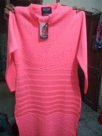 Self Design Woolen Kurti