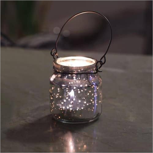 Decorative Grey Tea Light Holder