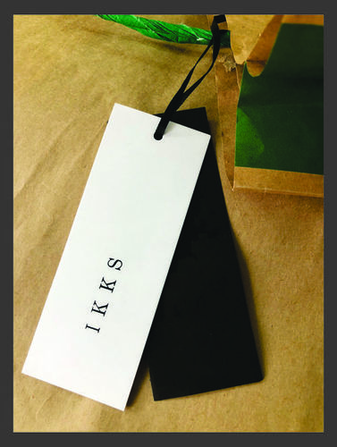 Customised Black Paper Hang Tag