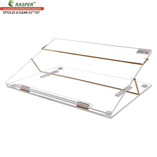 Rasper Clear Acrylic Table Top Elevator (Standard Size 21x15 Inches) Premium Quality With 1 Year Warranty