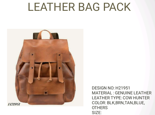 leather bag packs