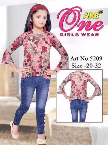 Girls Designer Pent Top