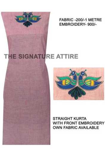 Light Pink Cotton Kurti