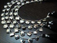 Very Good Quality Natural Silver Pyrite Cushion Shape Beads