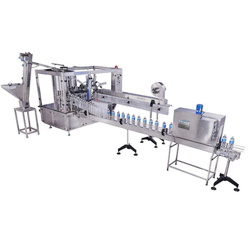 Silver Fully Automatic Bottle Filling Machine