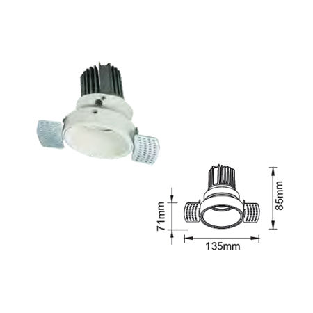 White Trim Automatic Led  Lights