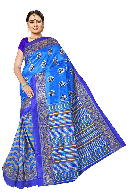 New Festive wear Bhagalpuri Designer Saree