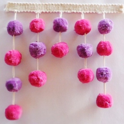 pompom fringes