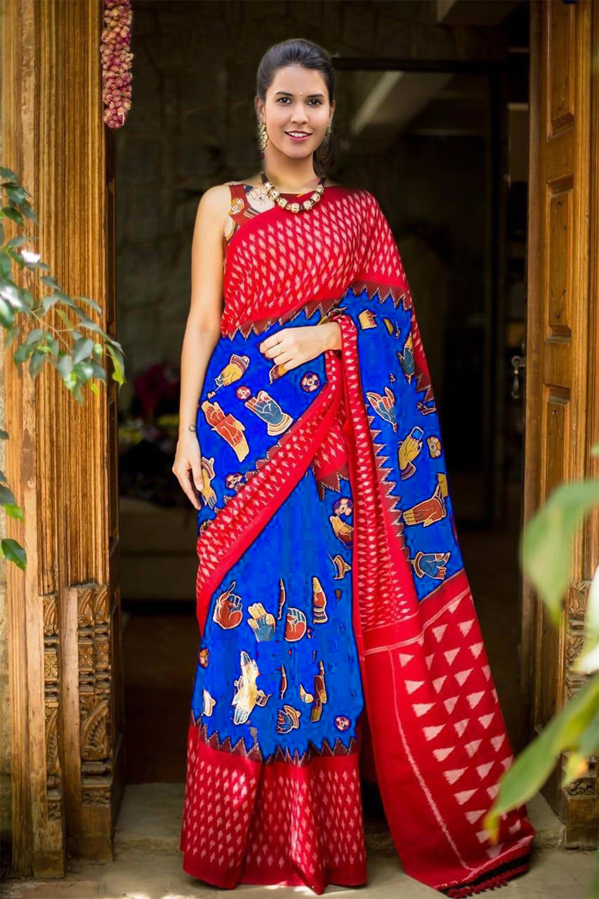 Fancy Bhagalpuri Art Printed Sarees
